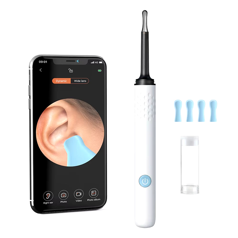 WIFI Visual Ear Cleaner Otoscope Camera with 6 LED Lights 4.0Mm Mini Ear Wax Removal Tool with Camera Take Video 500W HD Earpick